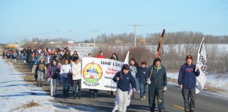 First Nations hold walk against drugs & alcohol