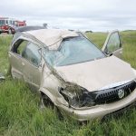 Rollover near Percival