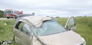 Baby one of three injured in rollover