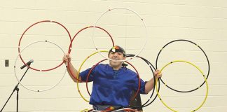 Captivating message delivered thru hoop dance performances