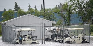 Flooded – Town hit with over 225 (9 inches) of rain in 48 hours