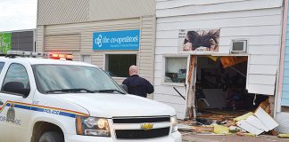 Hair salon smashed by vehicle
