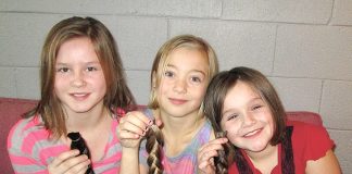 Young girl donates hair for cancer