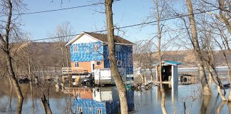Lake levels rising from spring thaw