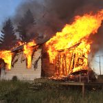 Fire destroys house where teen burned