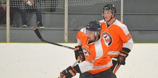 Tigers maul Orioles in senior hockey action