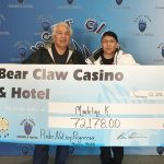 Rider Nation Progressive Jackpot won at Bear Claw