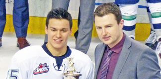 Bear chosen T-birds’ defenceman of year