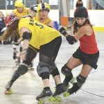 Bombshell Brawlers win roller derby trophy
