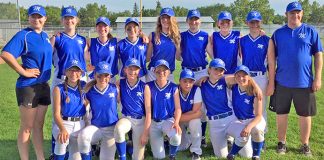 Peewee softballers bow out early
