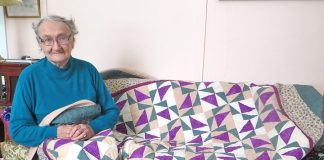 Goal for 200 quilts is reached by Joyce Kydd