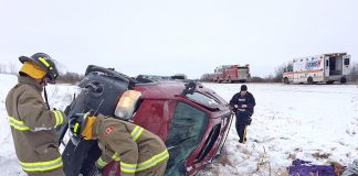 Rollover near Wapella sends two to hospital