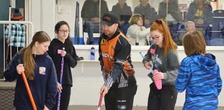 Team Laycock gives lesson in curling to area students