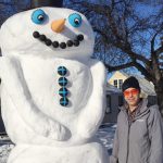 Roger Payot Snowman (Kirk Fraser CBC News)