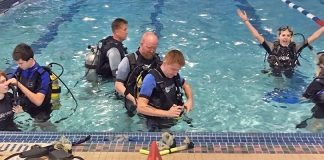 Sea Cadets complete closed water scuba training