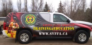 Local firefighters join 300 others for training