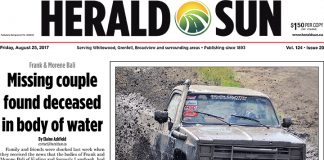 Herald Sun – August 25, 2017