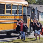 Students return to class at Whitewood School