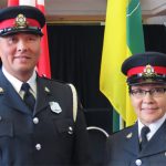 New constable gets his badge and hug from mom