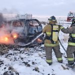 Stolen trucks are dumped and lit on fire