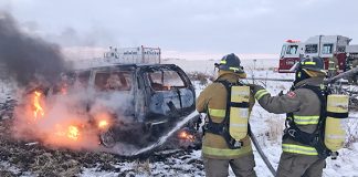 Stolen trucks are dumped and lit on fire