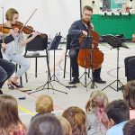 String quartet performs for local school students