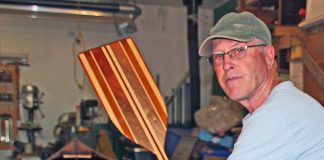 Craftsman salvages wood to make classic canoe