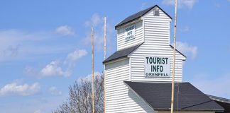 Grenfell tourist booth drawing visitors from around the world