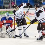 Mils bombed twice at home by Flin Flon