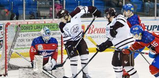 Mils bombed twice at home by Flin Flon
