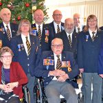 Vet Vern Hack receives 75-year pin from legion