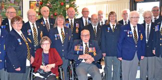 Vet Vern Hack receives 75-year pin from legion