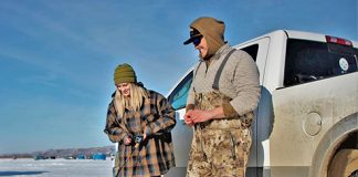 Sunny day draws anglers