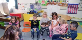 Goats attend Grayson School