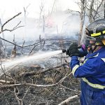 Long weekend wildfire burns 400 acres