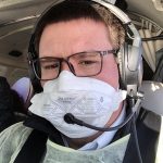 Local pilot providing essential service