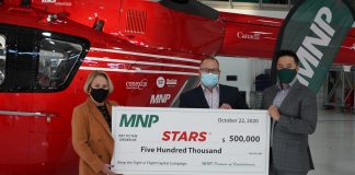 MNP gifts STARS $500,000 to help upgrade fleet