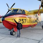 Water bomber pilot helps fight fires