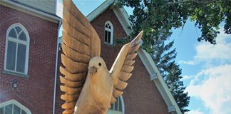 Artist’s symbolic ‘Dove’ is latest creation