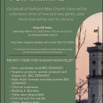 Donation drive for Ukraine this Saturday