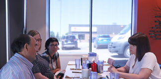 Beck in Melville for hospital tour