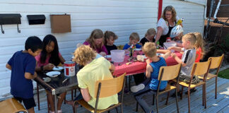 Children learn about their community’s past
