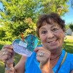Quilted heart makes couples’ visit very special