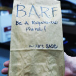 SADD gives BARF bags to graduating drivers