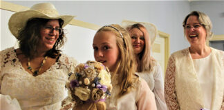 Wedding gown fashion show