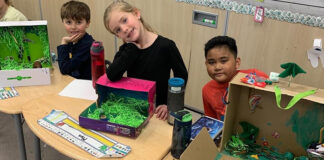Grade 2 dioramas show diversity, adaptation