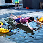 Polar Bear Dip, drift racing spotlight Winter Festival