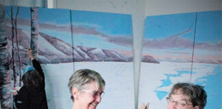 Oversized mural depicts the four valley seasons