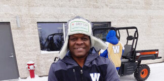 Former Roughrider & Grey Cup Champion keynote speaker at Kipling School Wellness Day