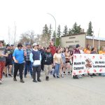 Students march against gender-based violence